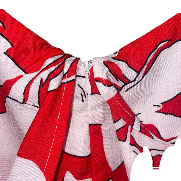 J.O.A Floral Romper Womens Small Off Shoulder Skort - Picture 10 of 12